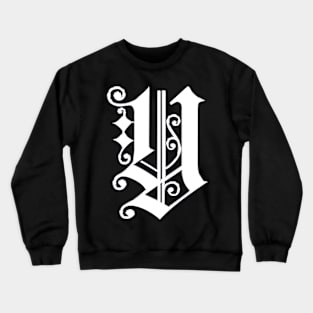 Silver Letter Y Crewneck Sweatshirt